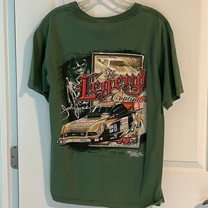 John Force The  legend Continues double sided tee Vintage Tee 1996